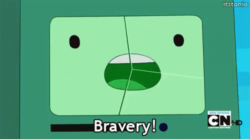 Bmo Bravery - Brave GIF - Brave Bravery Bmo GIFs