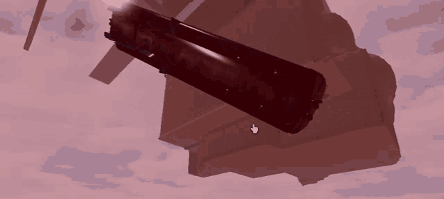 a computer generated image of a helicopter flying through the sky