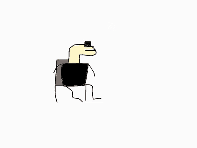 a cartoon drawing of a snake sleeping on a chair with zzz written above it .