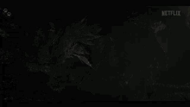a dark background with a netflix logo on it