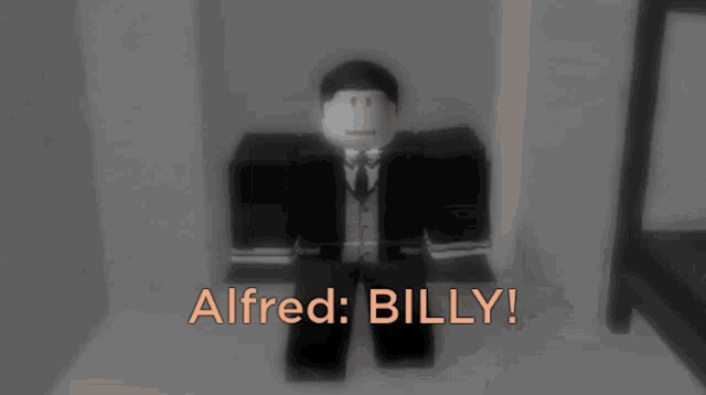 a man in a suit and tie is standing in the dark .