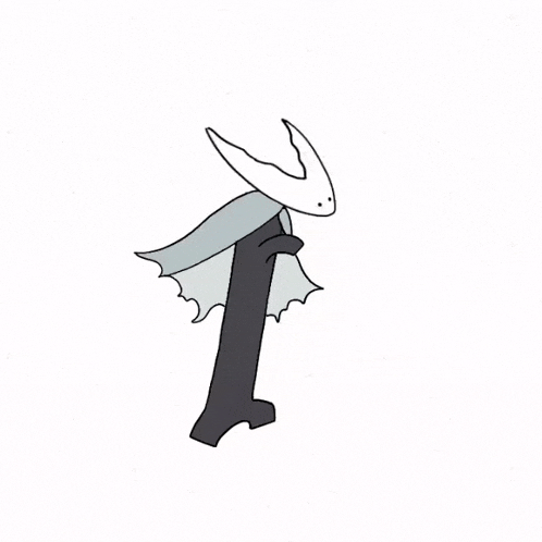 a drawing of a ghost with wings and horns standing on a white background .