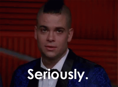 Seriously. GIF - Seriously Glee Puck GIFs
