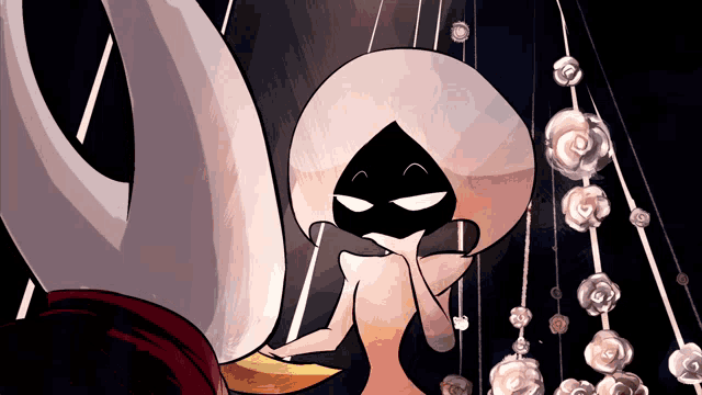 a cartoon drawing of a naked woman with a hood