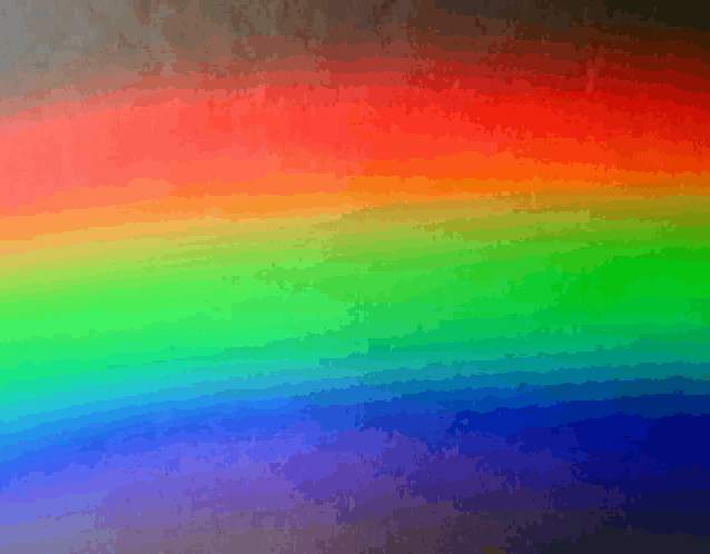 a rainbow colored background with a few shades of blue
