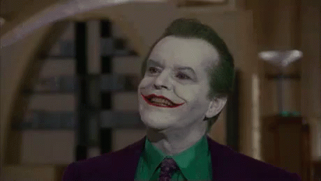 When You'Re Smiling, The Whole World Smiles With You (Except Batman) GIF - Jack Nicholson The Joker Batman GIFs