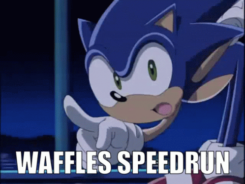 Waffle Sonic GIF - Waffle Sonic Speedrun GIFs