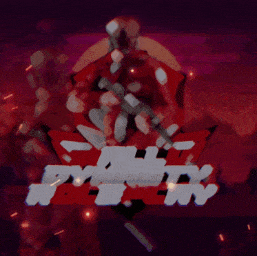 a red and white logo for a video game called fortnite