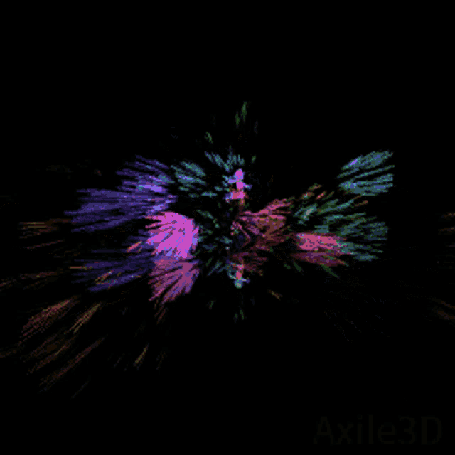a colorful painting of a person with their arms outstretched on a black background