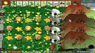plants vs zombies is a video game with a lot of plants and skulls in it .