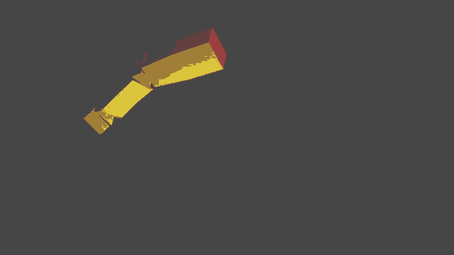 a yellow and red exclamation point is against a black background