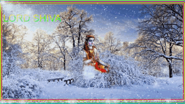 Lord Shiva Art GIF - Lord Shiva Art Snow GIFs
