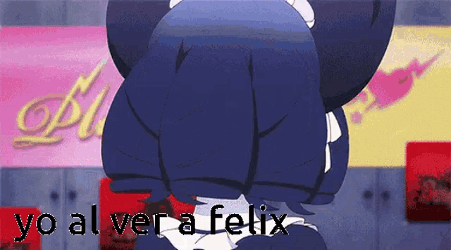 a cartoon character says yo al ver a felix in spanish