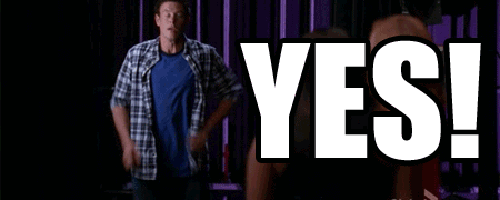 Yes GIF - Glee Yes Finn GIFs