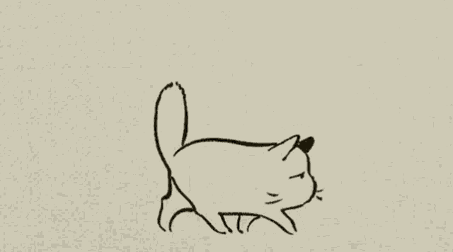 a black and white drawing of a cat with the letter c on its face