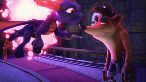 Spyro And Crash Hug GIF - Spyro And Crash Hug GIFs