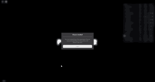 a screenshot of a computer screen with a message that says `` disconnected '' .