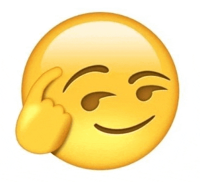 a yellow emoji with a hand on its forehead and a smiling face .