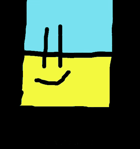 a drawing of a smiley face with the words hi im pixel and my text is in pixel