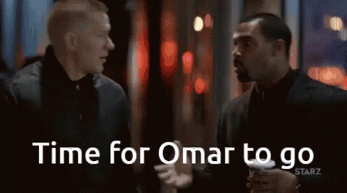 Time For Omar To Go Time To Go GIF - Time For Omar To Go Time To Go Fist Bump GIFs