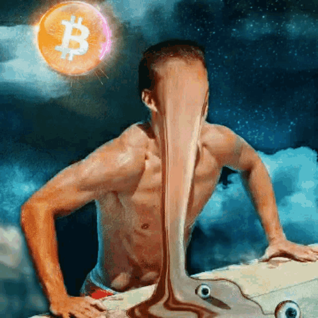 Face Melt GIF - Face Melt Bitcoin GIFs