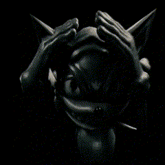 a black and white photo of a person with a mask on