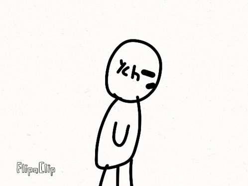 a black and white drawing of two stick figures kissing with a heart .