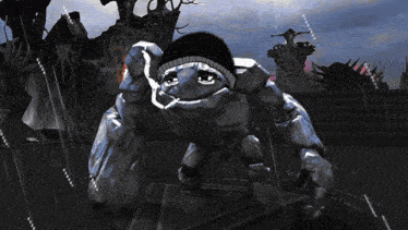 a black and white drawing of a frog wearing a knitted hat