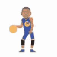 a cartoon of a basketball player dunking a basketball into a hoop .