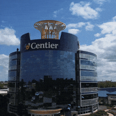 a large building with the word centier on the top