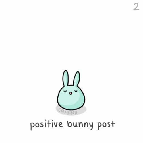 Positive Vibes Positive Bunny Post GIF