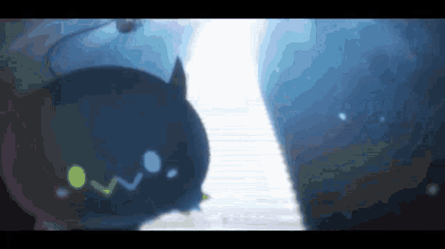 a drawing of a cat with a rainbow colored face