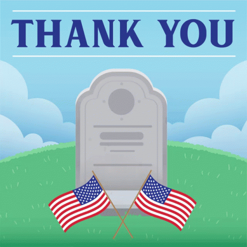 Memorial Day Thank You GIF - Memorial Day Thank You Thank You For Your Service GIFs