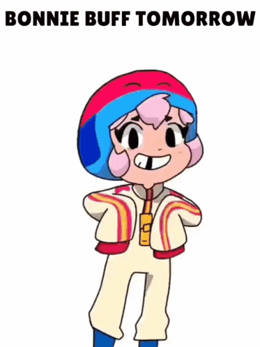 a cartoon character says bonnie buff tomorrow in a store