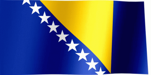 Bosnia And Herzegovina Flag GIF - Bosnia And Herzegovina Flag Flag Waver GIFs