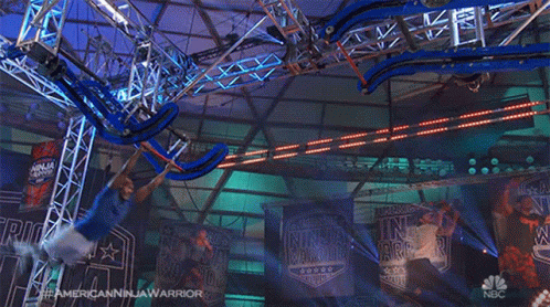 Swinging American Ninja Warrior GIF - Swinging American Ninja Warrior Hanging GIFs