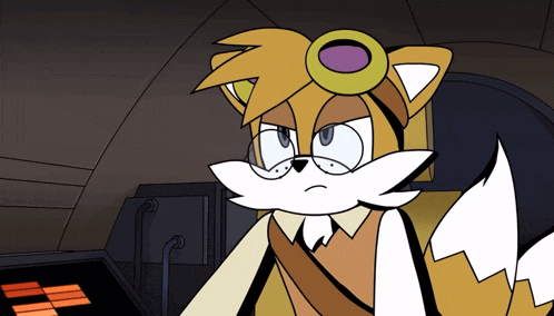 a cartoon of a fox wearing glasses and a hat