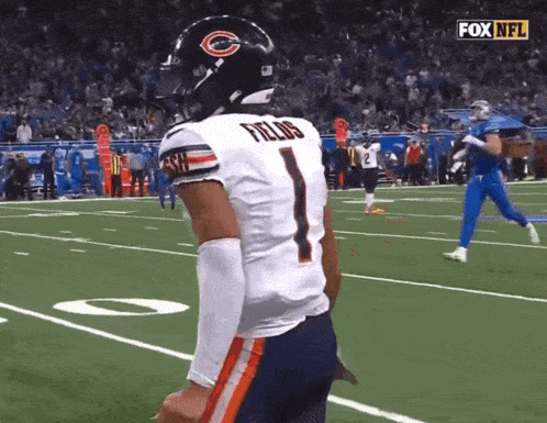 a football player named fields is on the field