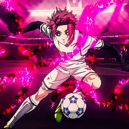 a soccer player wearing a white shirt with the number 36 on it is kicking a soccer ball
