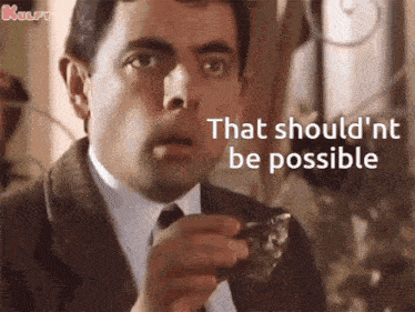 a man in a suit and tie says that should n't be possible