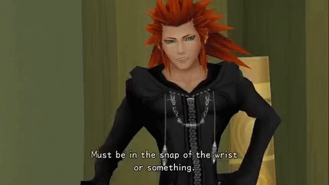 Axel Must Be The Same Snap Of The Wrist Or Something GIF - Axel Must Be The Same Snap Of The Wrist Or Something Kh GIFs