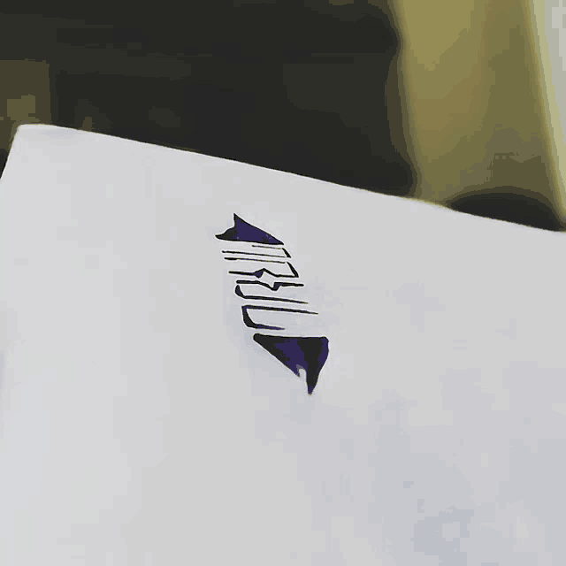 a piece of paper with a drawing of a fish and the word " thrill " written on it
