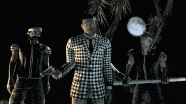 a video game scene with the words truth is the game was rigged from the start at the bottom