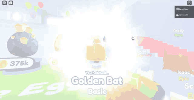 a screenshot of a game called golden bat basics