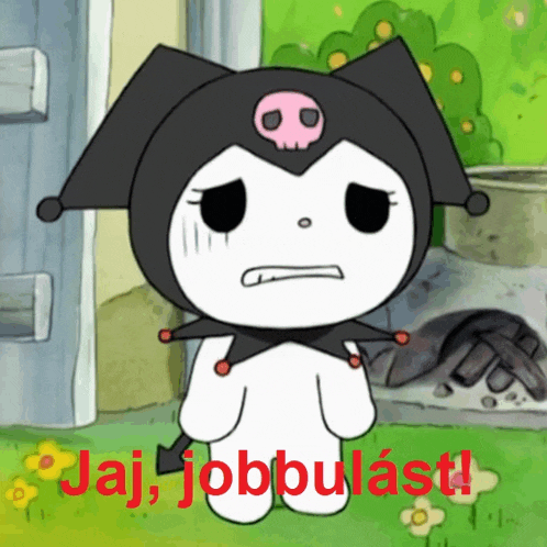 a picture of a cartoon character with the words jaj jobbulast written on it