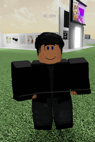 a cartoon character with blue eyes and the name el_ciro