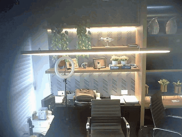 a book called stanley sits on a shelf next to a desk
