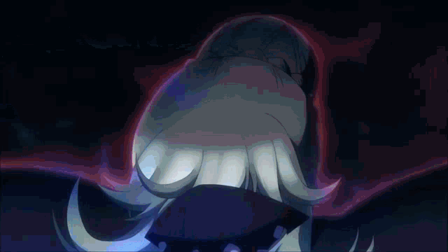 a close up of a person 's eyes with red and blue