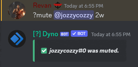 a screenshot of a conversation between revan and jozzycozzy 2w