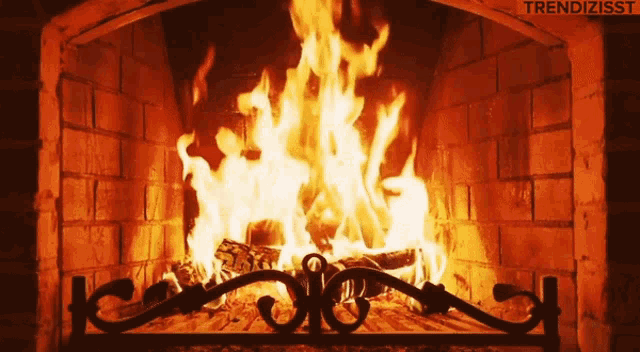 Burning Fireplace Fire GIF - Burning Fireplace Fire Logs GIFs